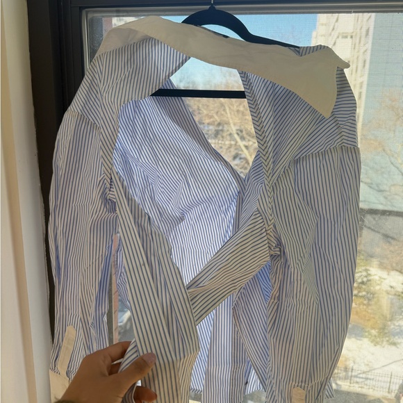 Open Back Button Down - Picture 4 of 6